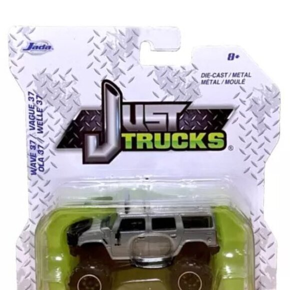 Jada Just Trucks 2003 Hummer H2 Wave 37 Gray Metal SUV Truck Model HTF NIP 2022 - Picture 2 of 5